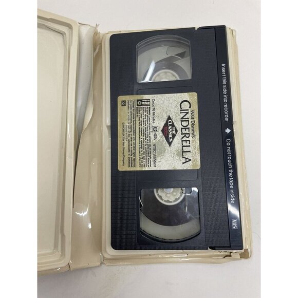 Disney Black Diamond VHS Cinderella 1988 Vintage Animated Tape - Picture 2 of 7